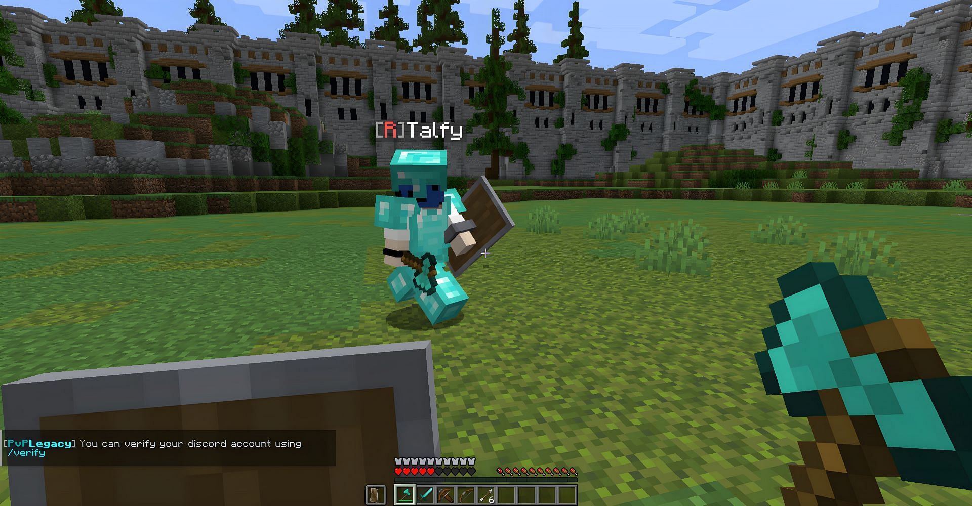 PvP Legacy is a top tier axe pvp server (Image via Mojang)