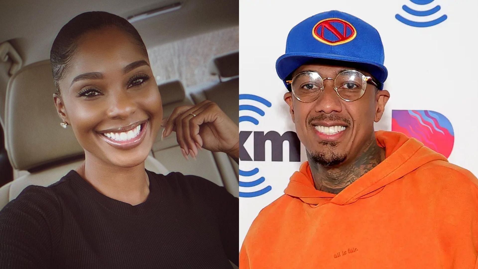 Nick Cannot and Lanisha Cole welcomed a baby. (Images via Instagram/misslanishacole and Cindy Ord/Getty Images)