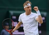 Denis Shapovalov at the 2022 Wimbledon Championships.