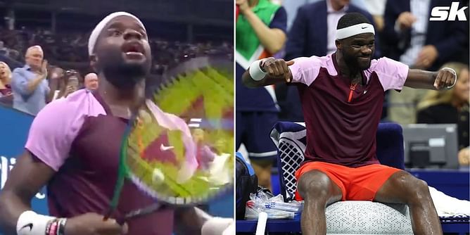 Watch: Frances Tiafoe screams "I am putting my heart on the f***ing line" after saving a match point against Carlos Alcaraz in US Open semifinal