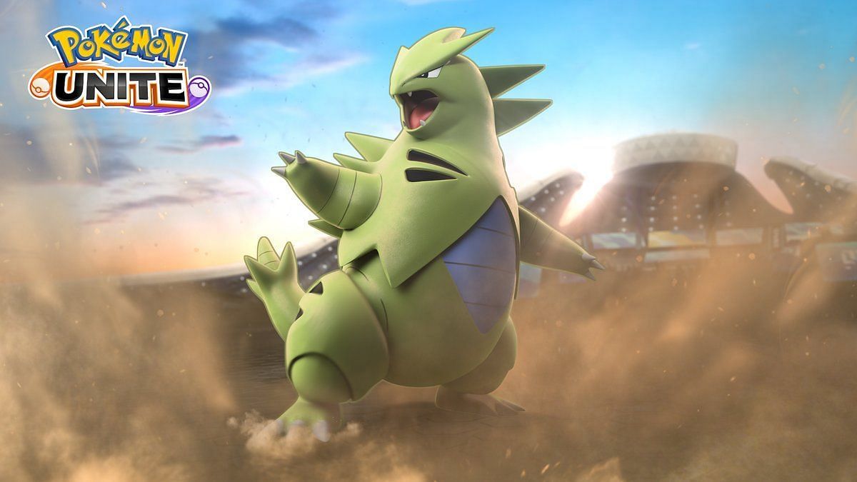 Tyranitar will be much more useless with update 1.7.1.7 in Pokemon Unite (Image via The Pokemon Company)