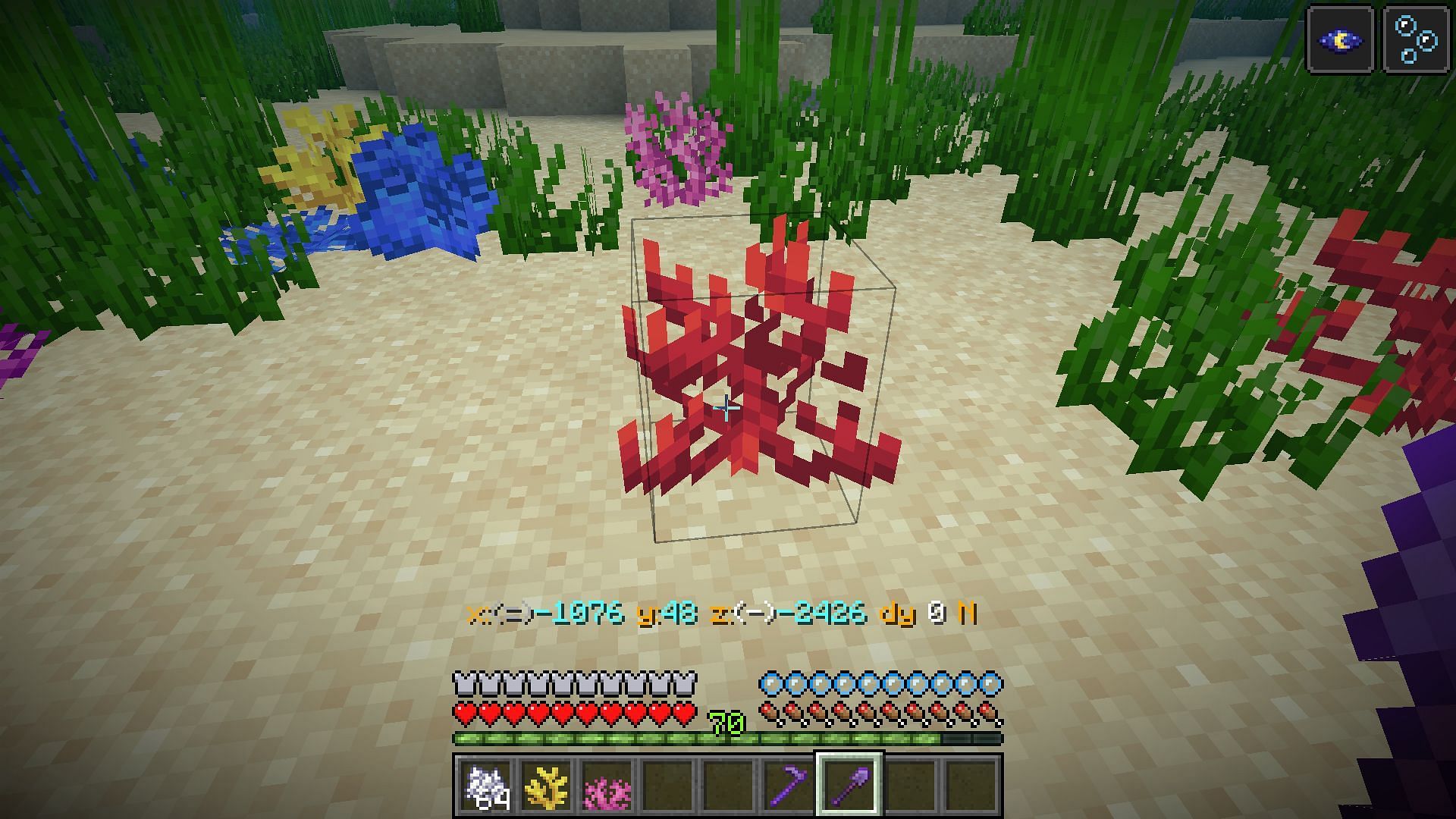 Corals can only be obtained when mined with a silk touch enchanted tool in Minecraft (Image via Mojang)