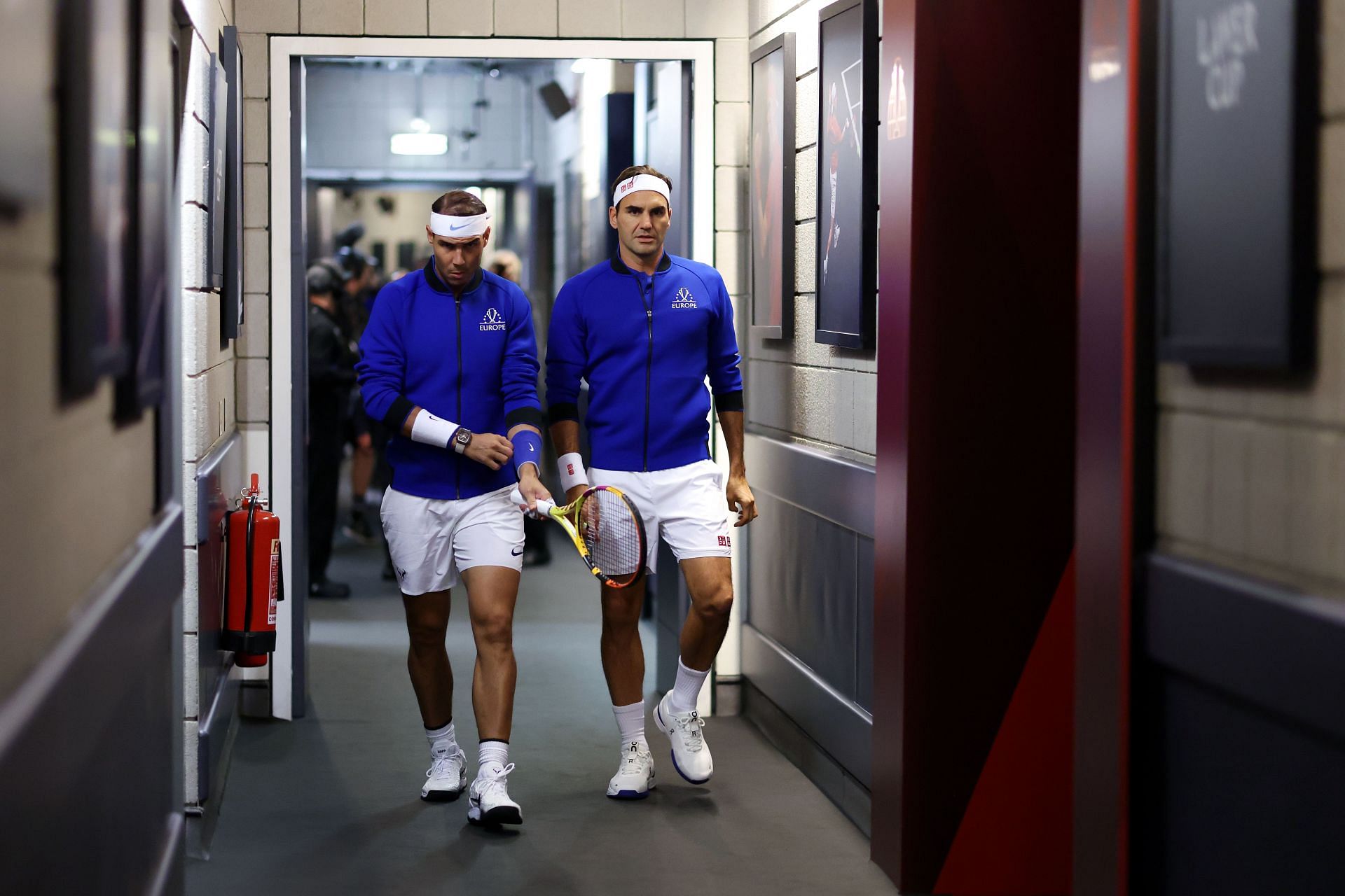 Federer and Nadal at the Laver Cup 2022