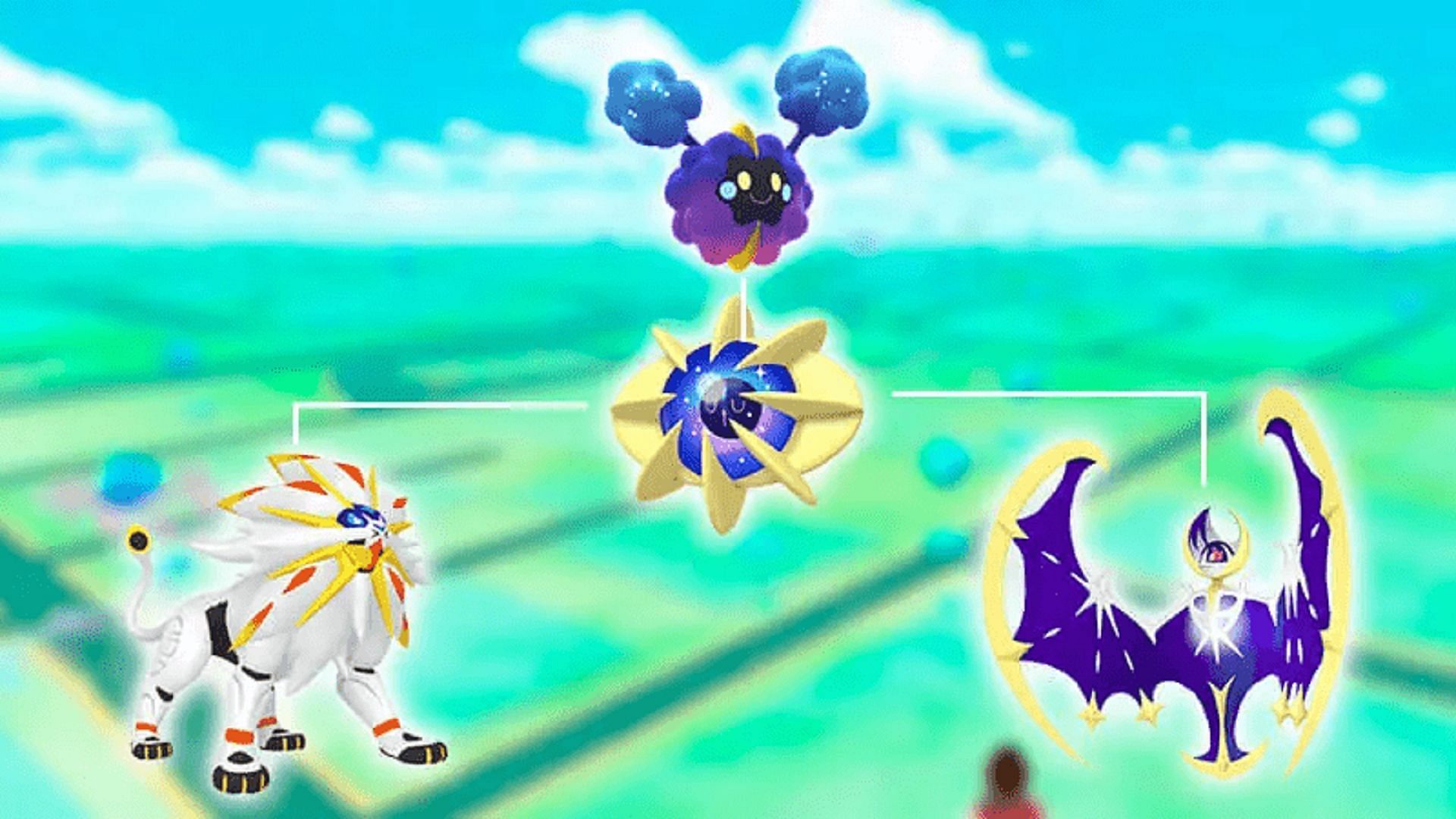 Cosmoem can evolve into Pokemon Sun and Moon mascots Solgaleo and Lunala (Image via Niantic)
