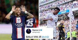 "Dribble, dance and be you" - PSG superstar Neymar sends support to Real Madrid star Vinicius Jr. amid criticism about his celebrations