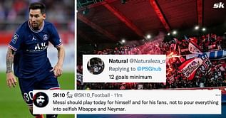 "Messi should play for himself today" "He's getting a hat-trick" - PSG fans urge Lionel Messi not to pass the ball to 'selfish' PSG attacker against Maccabi Haifa