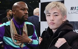 VIDEO: Floyd Mayweather introduces the Japanese fighter who will face Mikuru Asakura after him