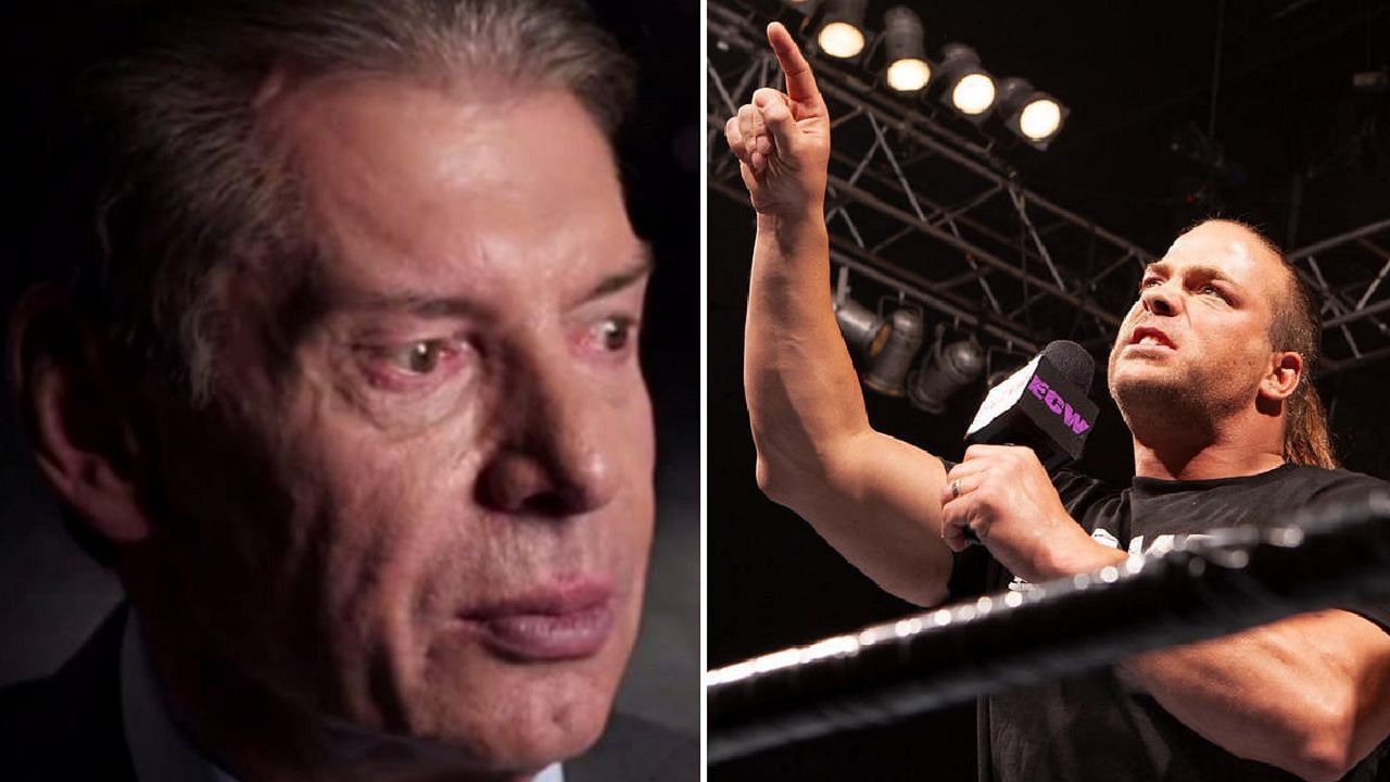 Former WWE Chairman Vince McMahon (left); RVD (right)