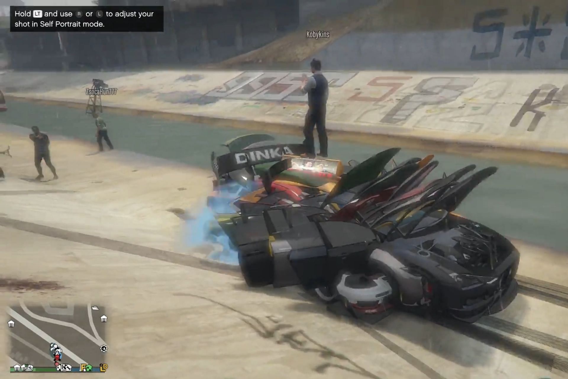 GTA Online players create spectacular effect with Up-n-Atomizer (Image via Rockstar Games)