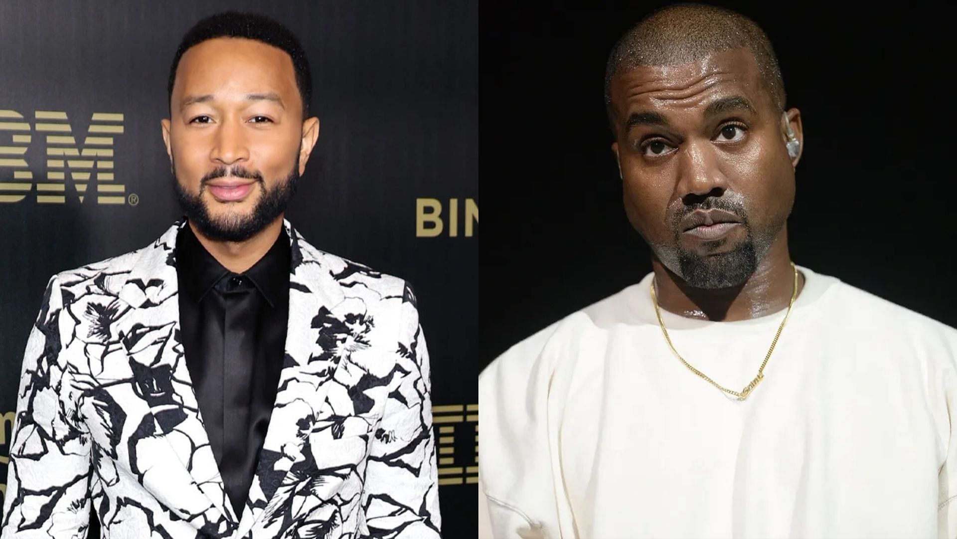 John Legend and Kanye West had a fallout because of differing political views. (Image via Amy Sussman/Getty, Scott Dudelson/Getty)