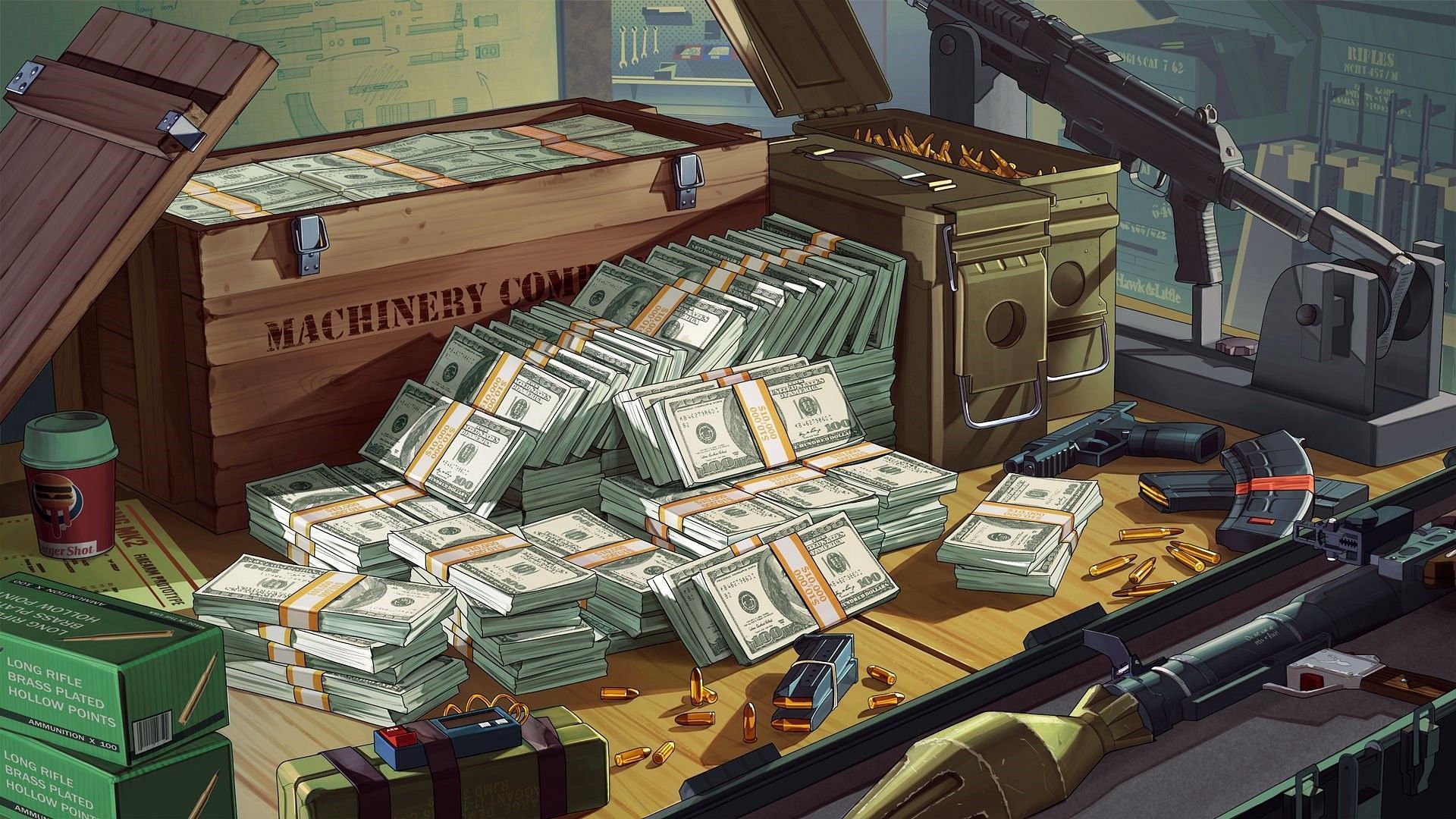GTA Online players can grind jobs to earn cash to level up easily. (Image via Sportskeeda)