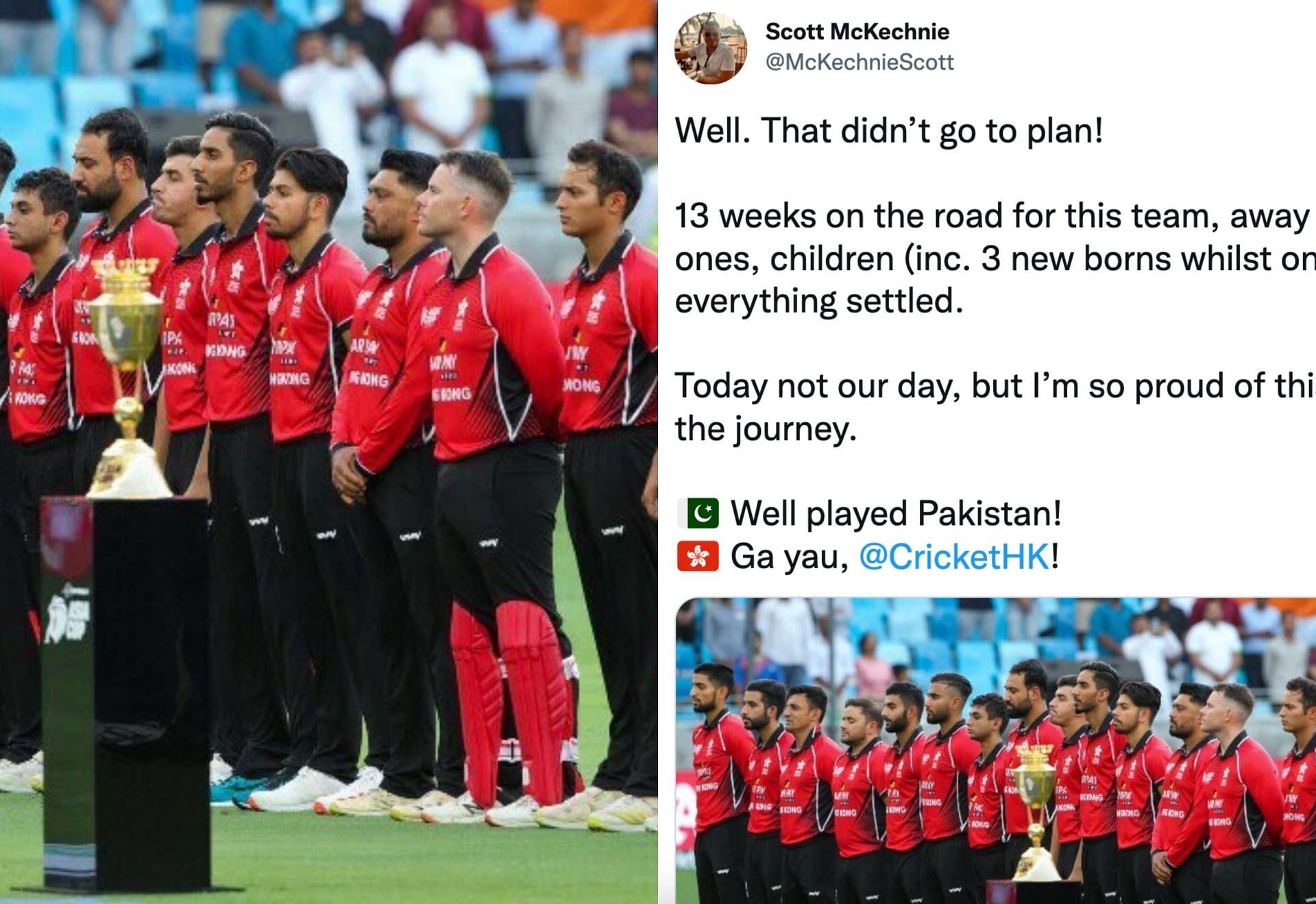 हांगकांग के विकेटकीपर बल्लेबाज ने लिखा भावुक पोस्ट