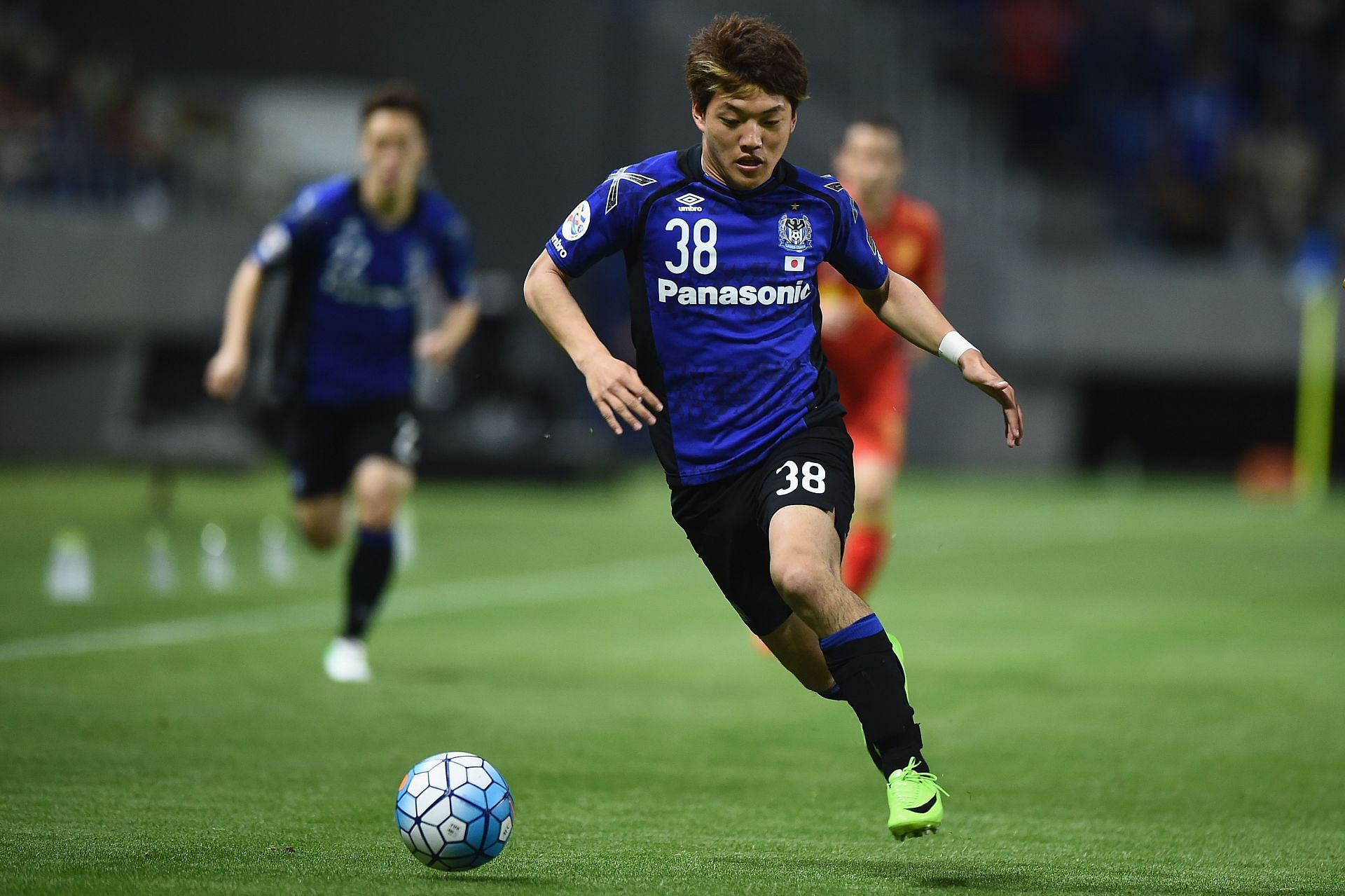 Gamba Osaka in action during an AFC Champions League encounter