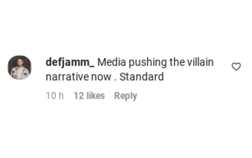 A fan suggesting the media are spinning stories