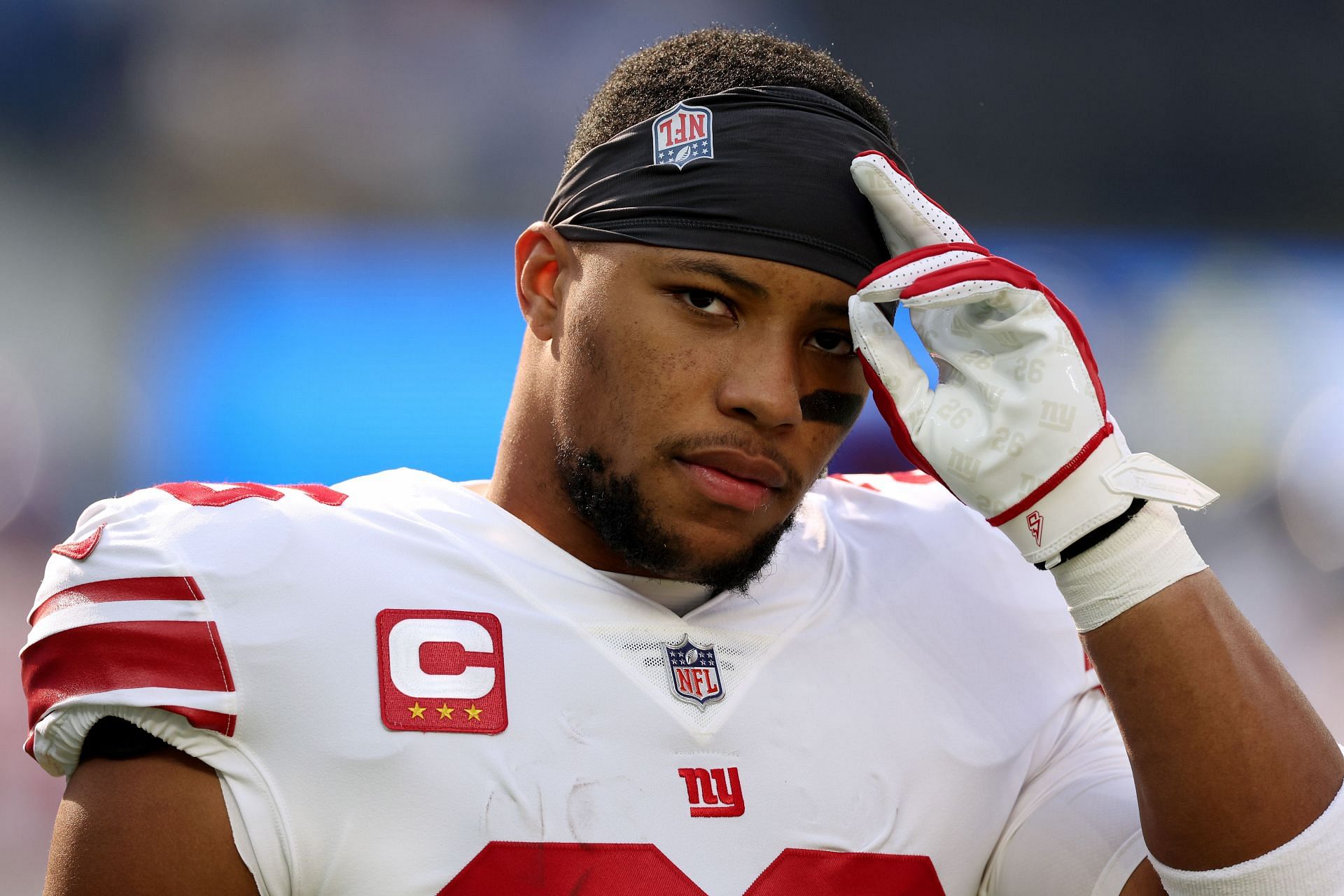 Russell Athletic, Shirts, Saquon Barkley Blue Jersey