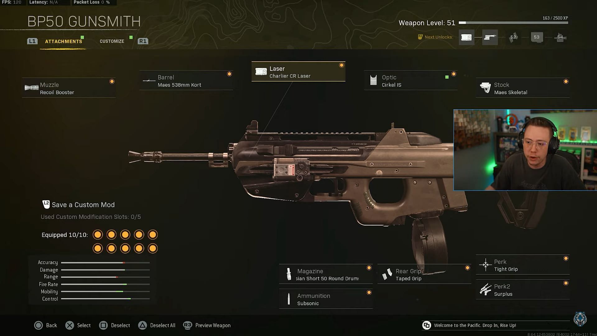 Call of Duty Warzone BP50 close-range loadout (Image via YouTube/WhosImmortal)