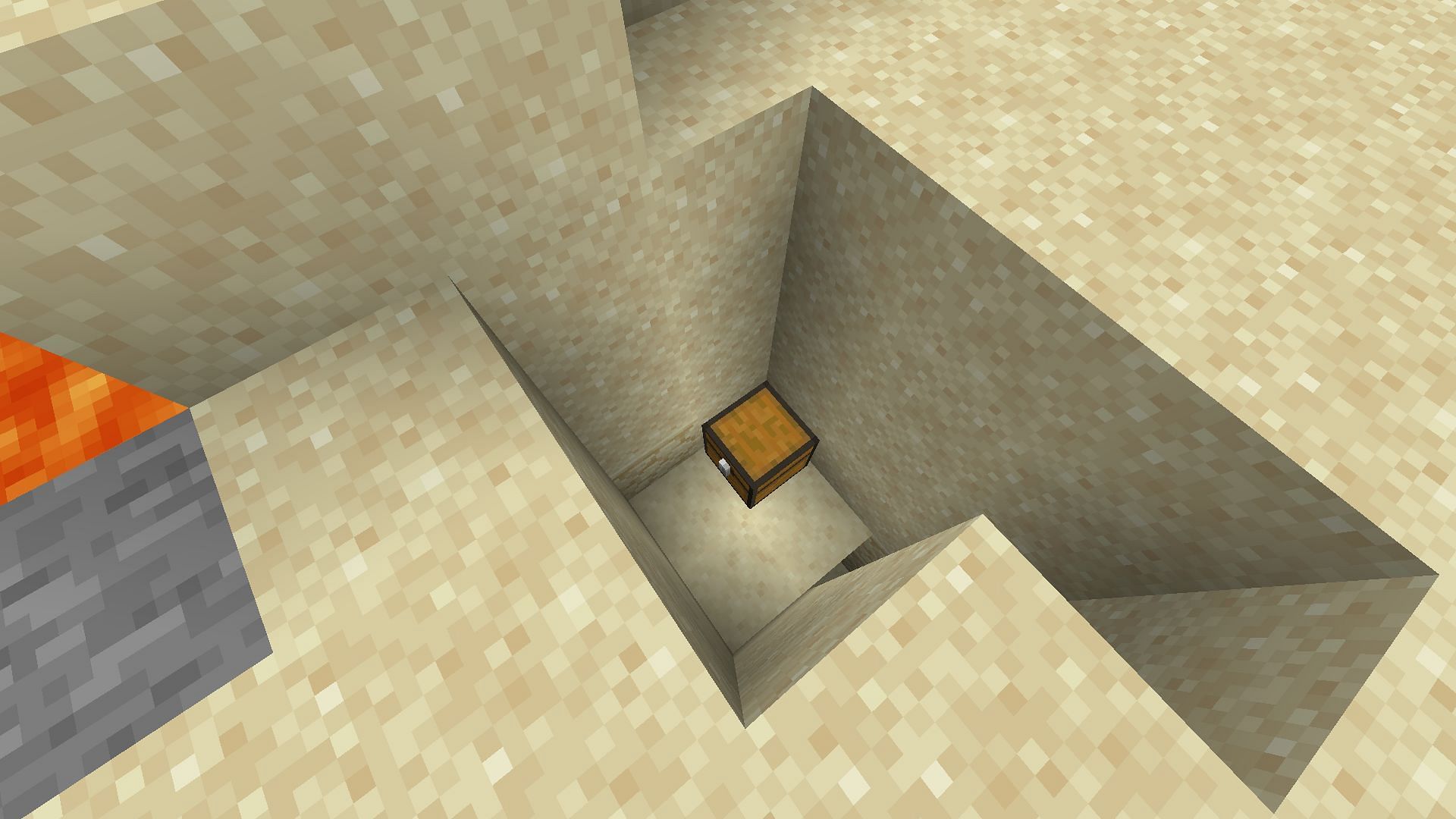 One of the buried treasure present near spawn in Minecraft 1.19 (Image via Mojang)