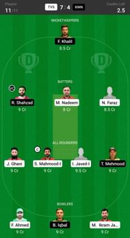 The Vision Shipping vs Karwan CC Grand League Team.