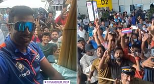 [In Picture] Ravichandran Ashwin shares a special selfie as Team India receives rousing reception in Trivandrum ahead of IND vs SA 2022 series