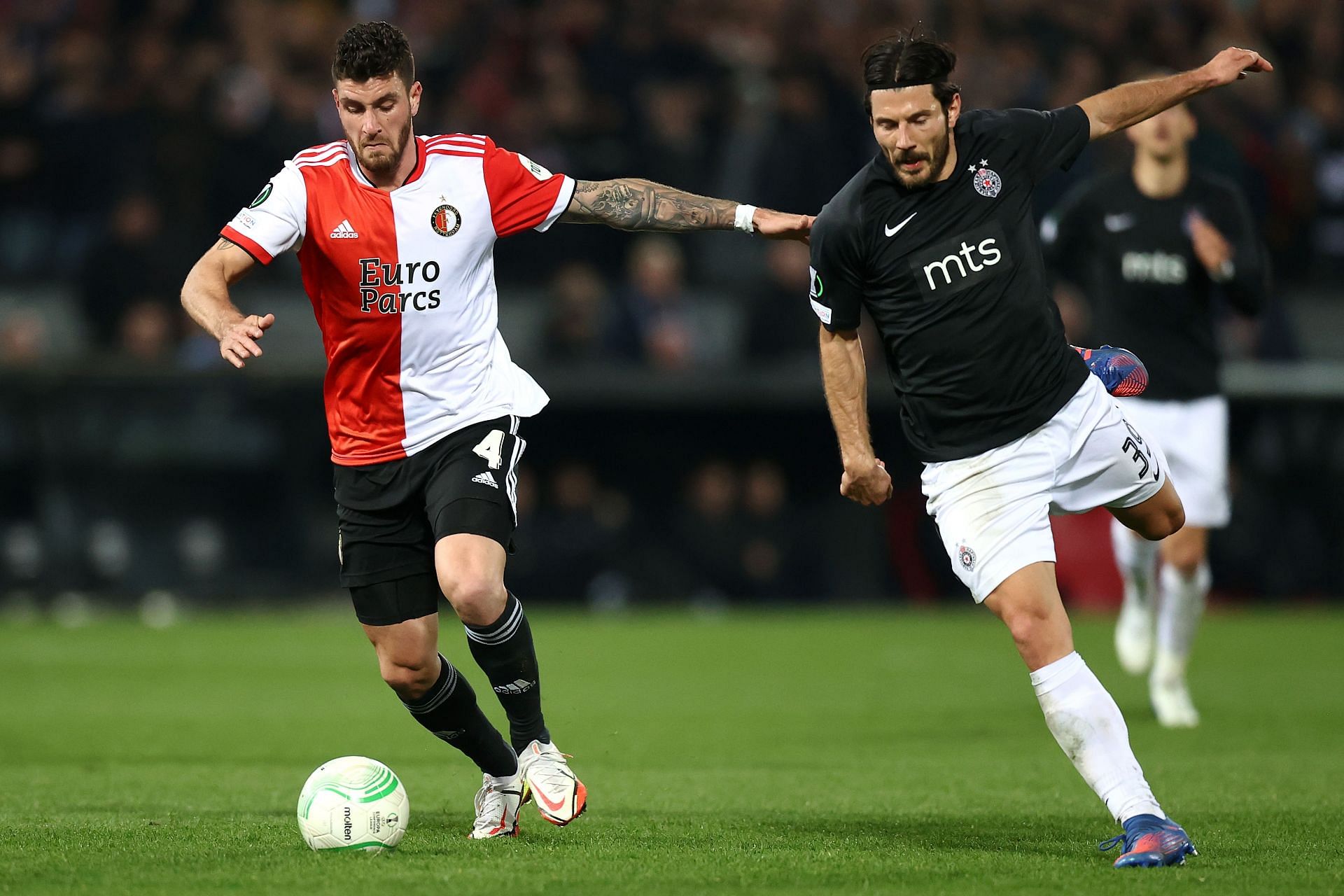 Feyenoord v Partizan in UEFA Europa Conference League action