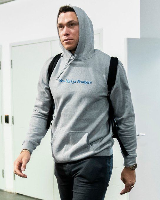 Pickswise on X: Aaron Judge rocking a New York or Nowhere