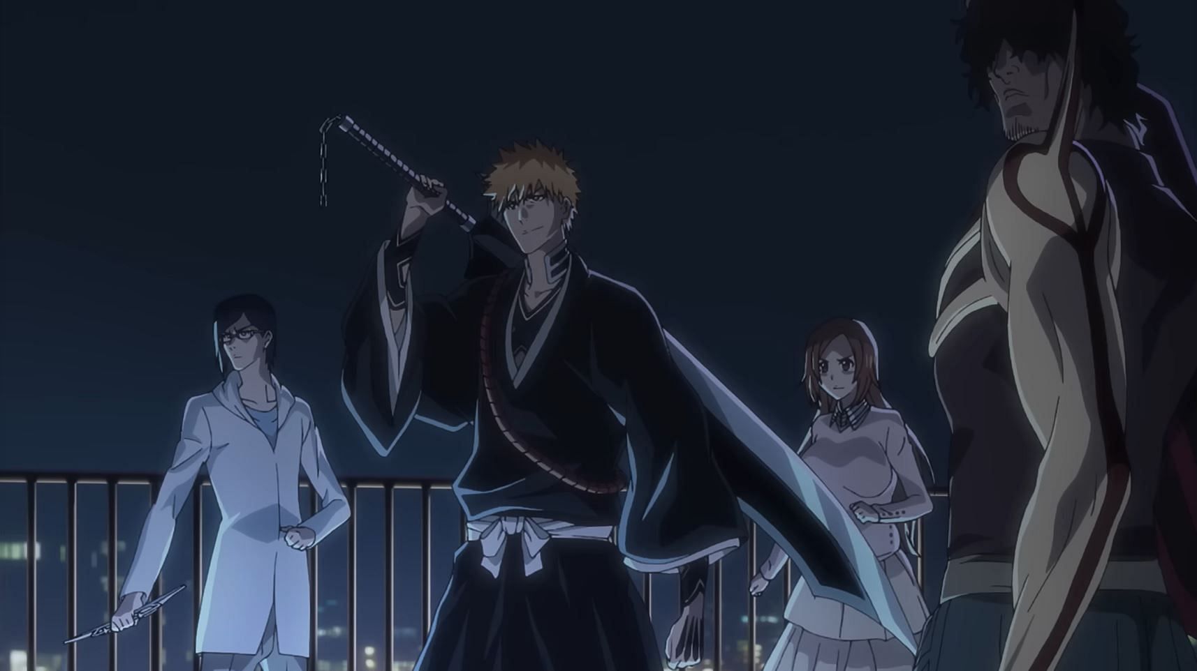 Ichigo, Ishida, Inoue, and Sado in the new trailer (Image via Studio Pierrot)