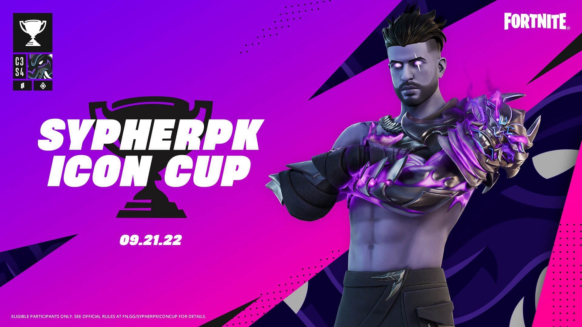 SypherPK&#039;s Cup brings a lot of amazing rewards, including his own skin (Image via Epic Games)