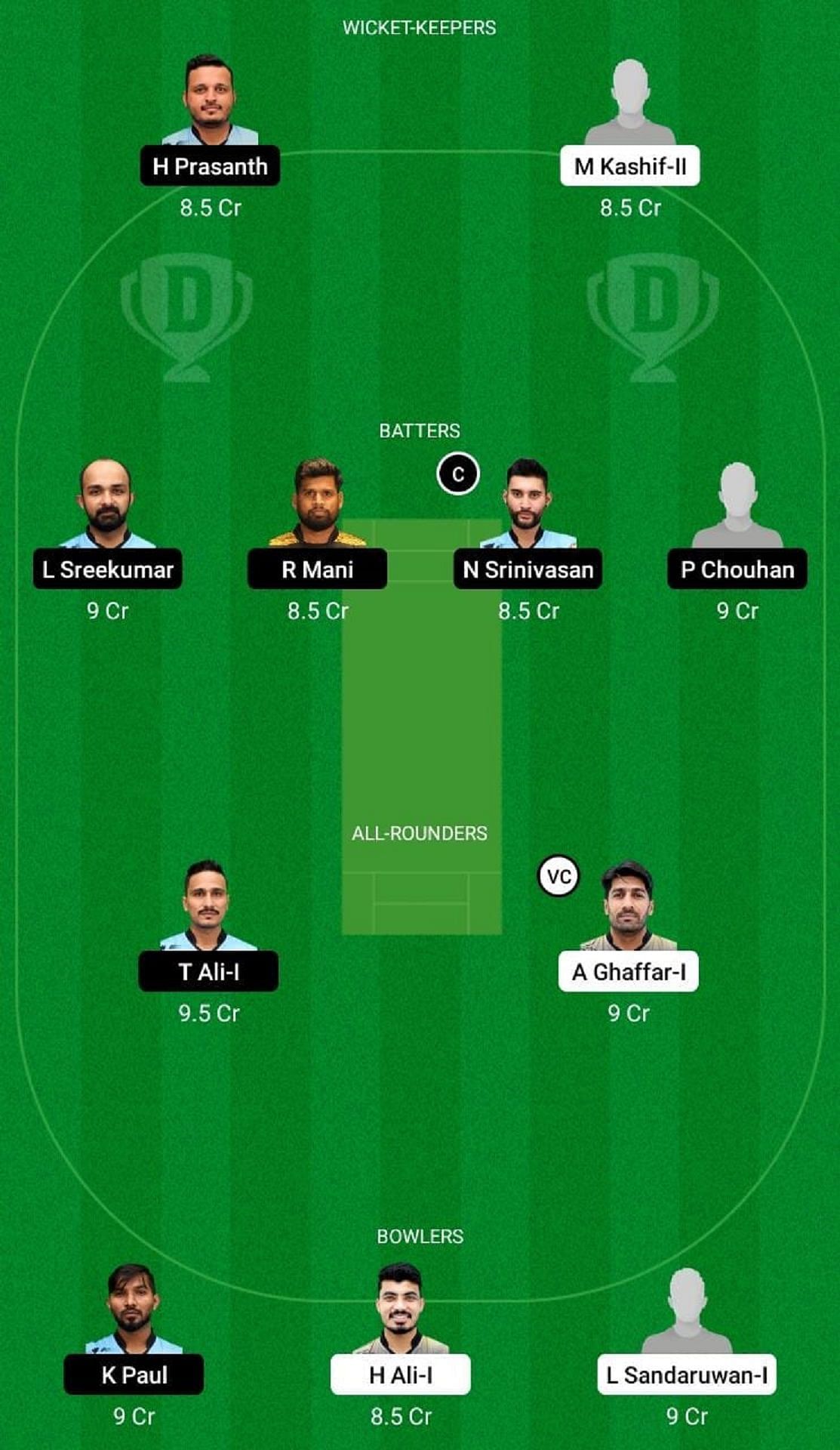 SVD vs COL Dream11 Fantasy Tip - Head to Head League