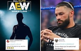 "Can just be the leader of The Bloodline" - Twitter erupts to top AEW star's photoshopped picture with the Roman Reigns-led WWE faction