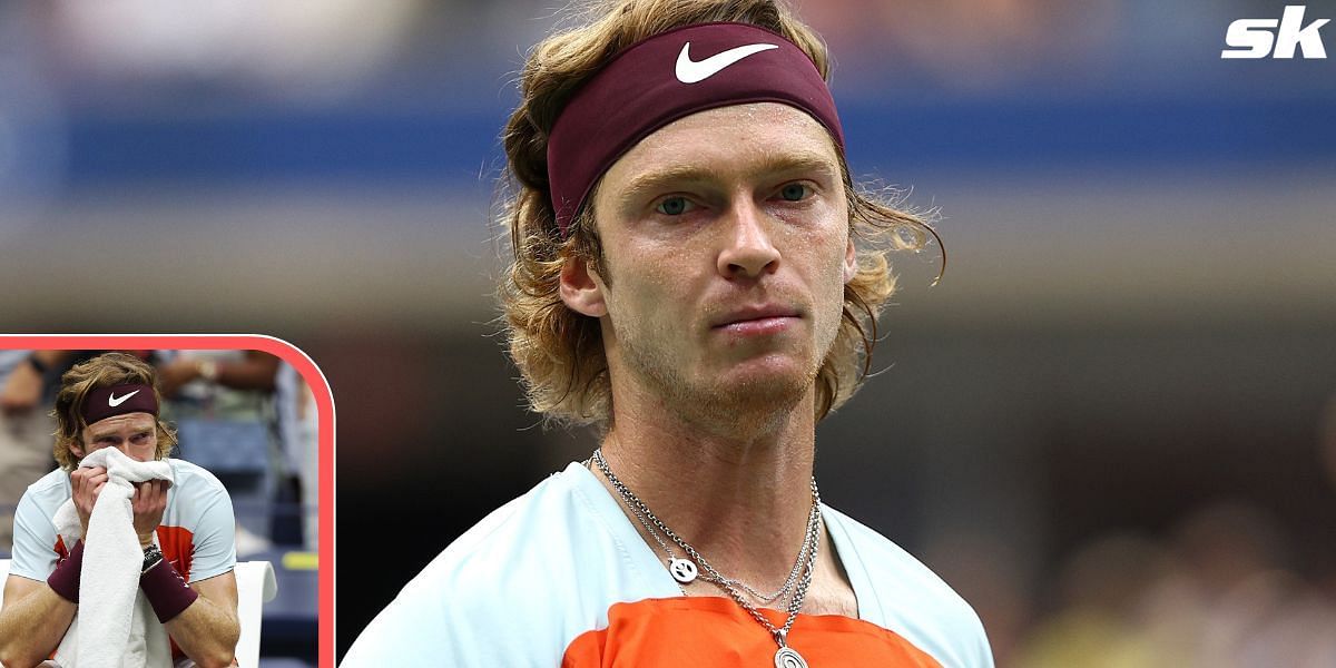 Andrey Rublev lost to Frances Tiafoe in the 2022 US Open quarterfinals.