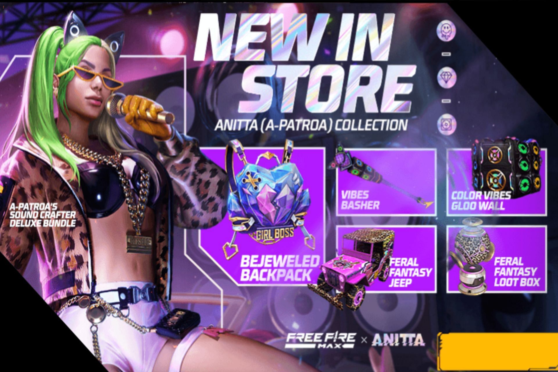 New items are available in the store (Image via Garena)