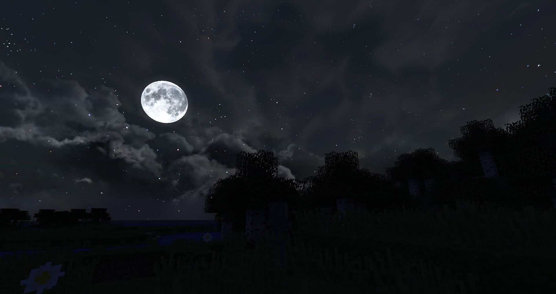 This sky texture is offered by a texture pack called Dynamic Skys (Image via CurseForge)
