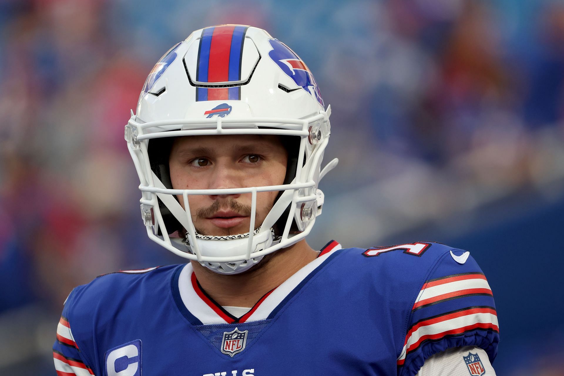 Josh Allen in action against the Tennessee Titans