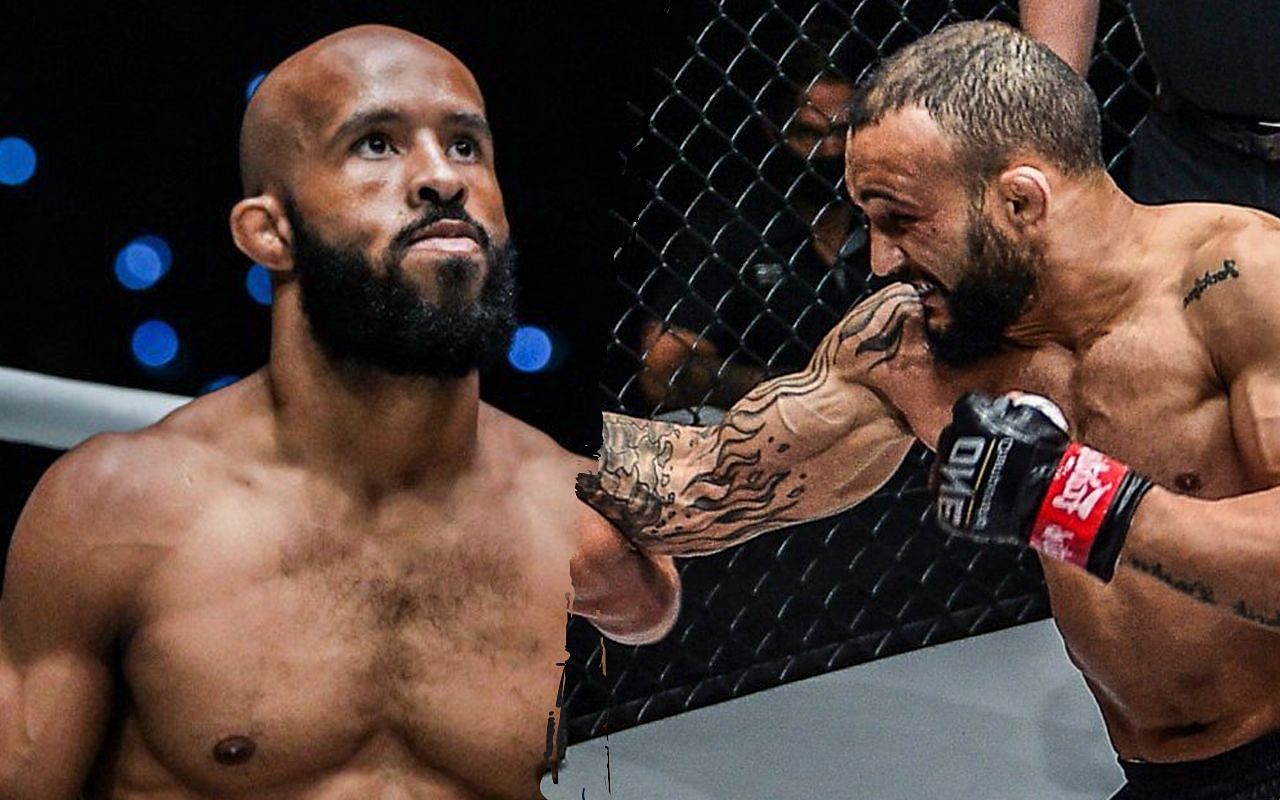 Demetrious Johnson (left) and John Lineker (right). [Photos ONE Championship]