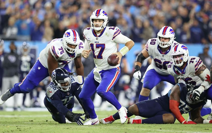 There are 2 NFL games on TV tonight: What time do Titans at Bills start? 