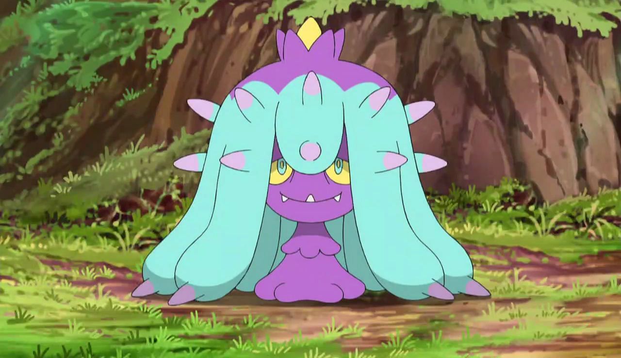 Mareanie as it appears in the anime (Image via The Pokemon Company)