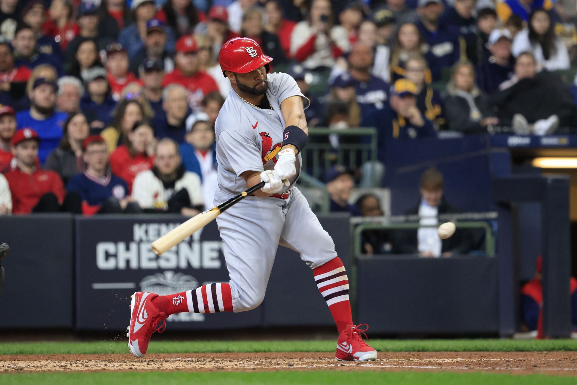 Albert Pujols St. Louis Cardinals Fanatics Authentic Autographed 16 x 20  Hitting Stance Horizontal Photograph