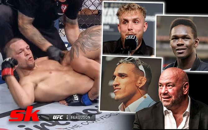 "This is how you leave an employer and become your own boss" - Jake Paul, Israel Adesanya, Charles Oliveira, and others tip hats to Nate Diaz's UFC swan song