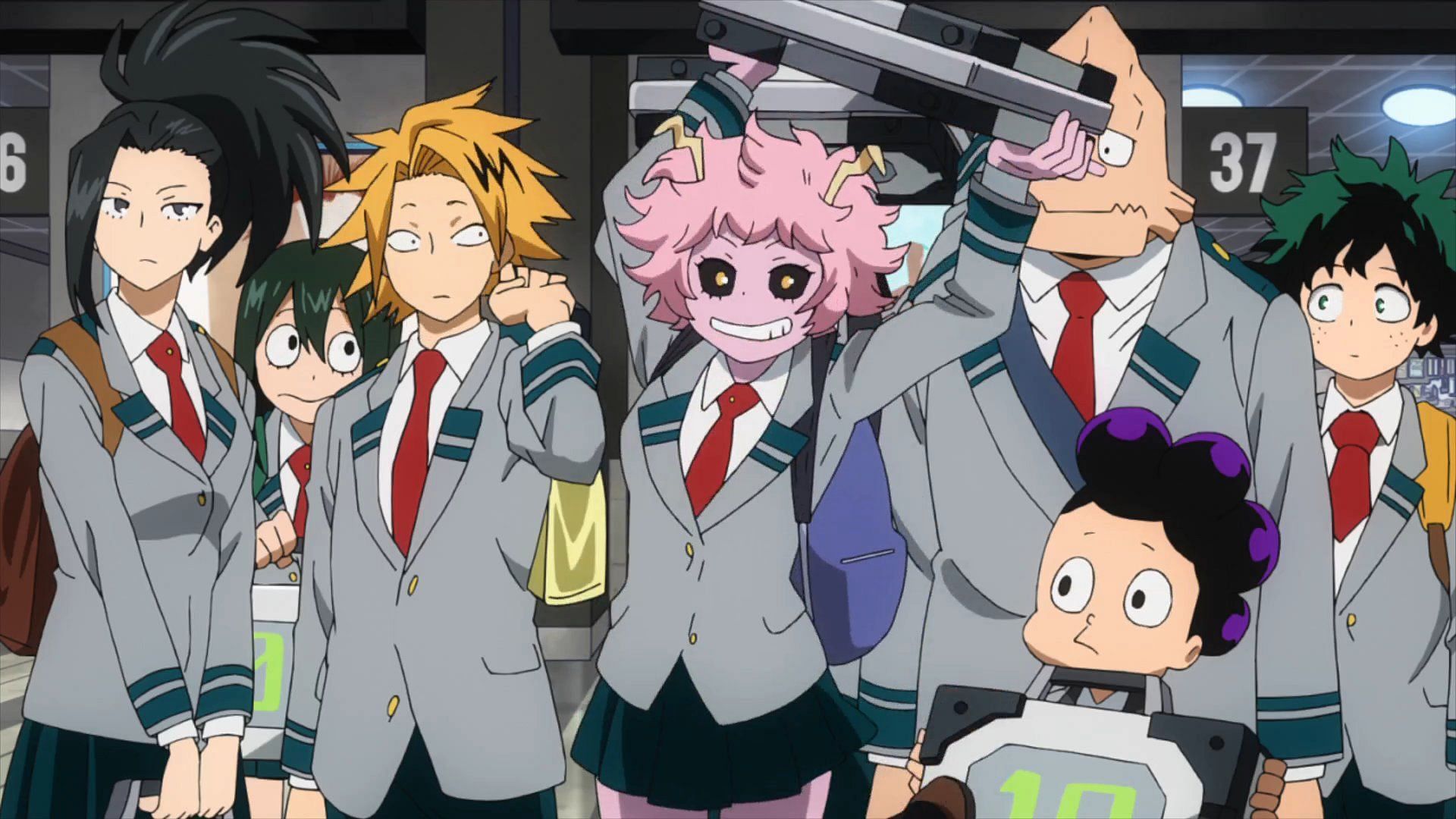 Some of class 1-A&#039;s students (Image via Studio Bones)