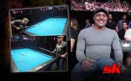 "That's like one of the harder shots" - Joe Rogan shows off excellent skills at pool table