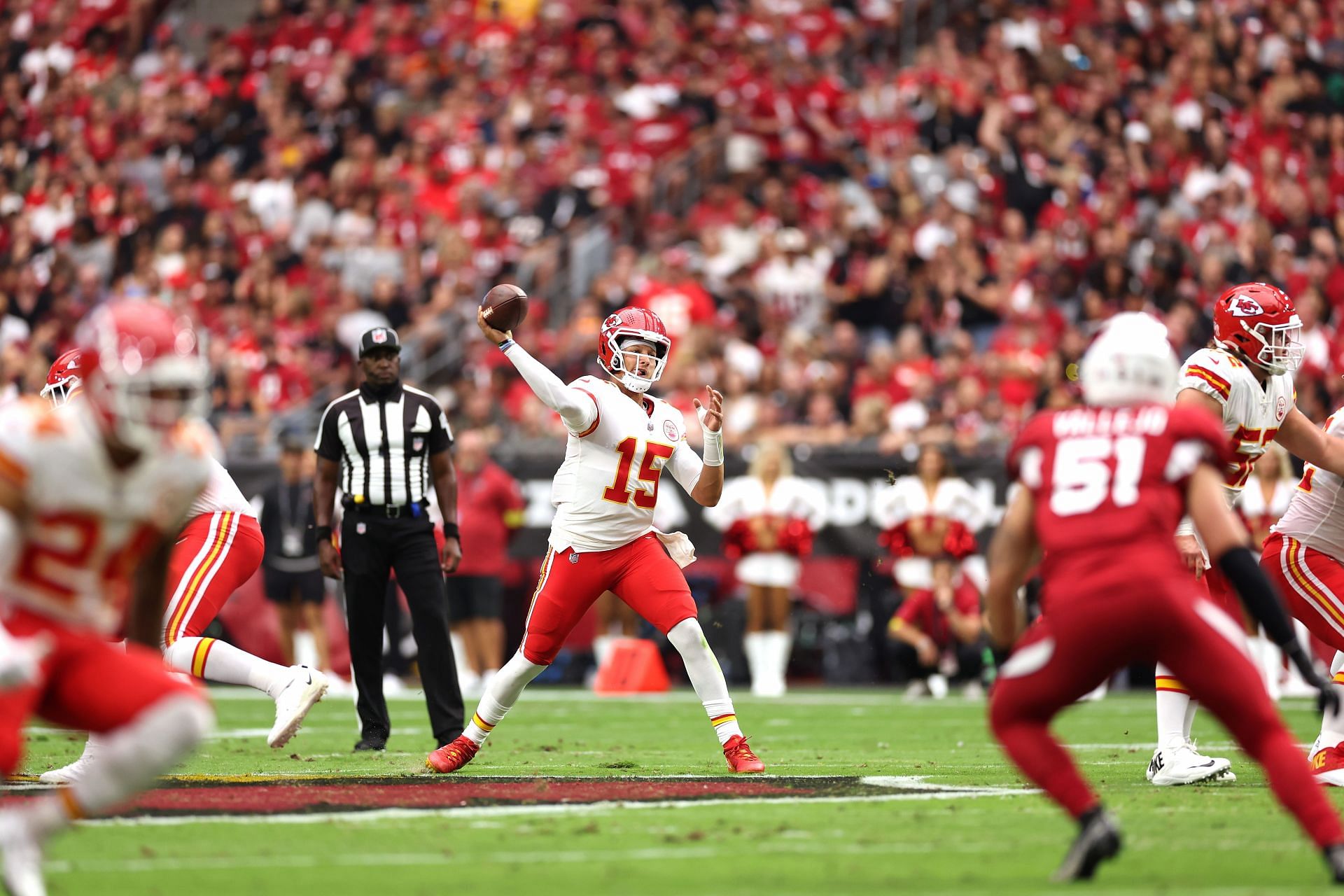 Patrick Mahomes led the Kansas City Chiefs to a massive win over the Arizona Cardinals in their first game of the new NFL season