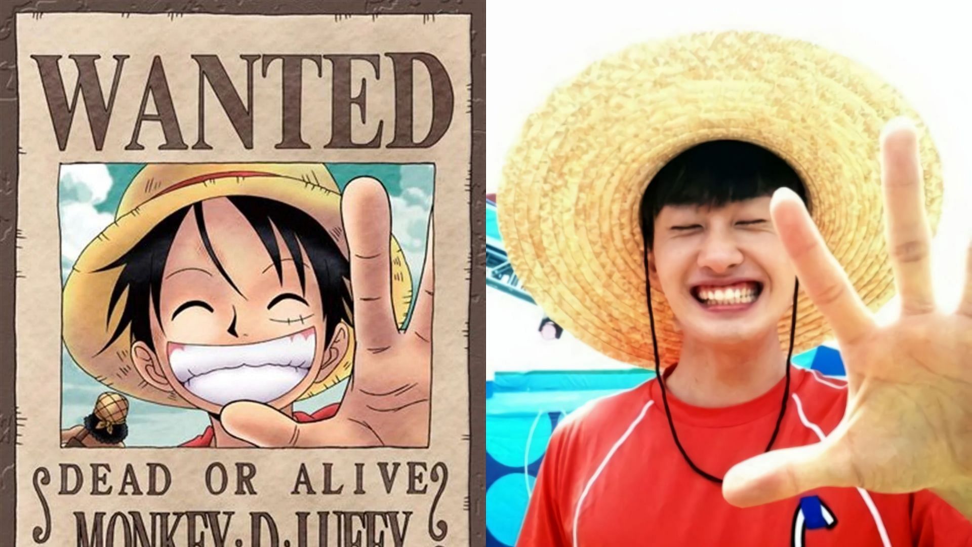 Luffy and Eunhyuk (Image via Sportskeeda)