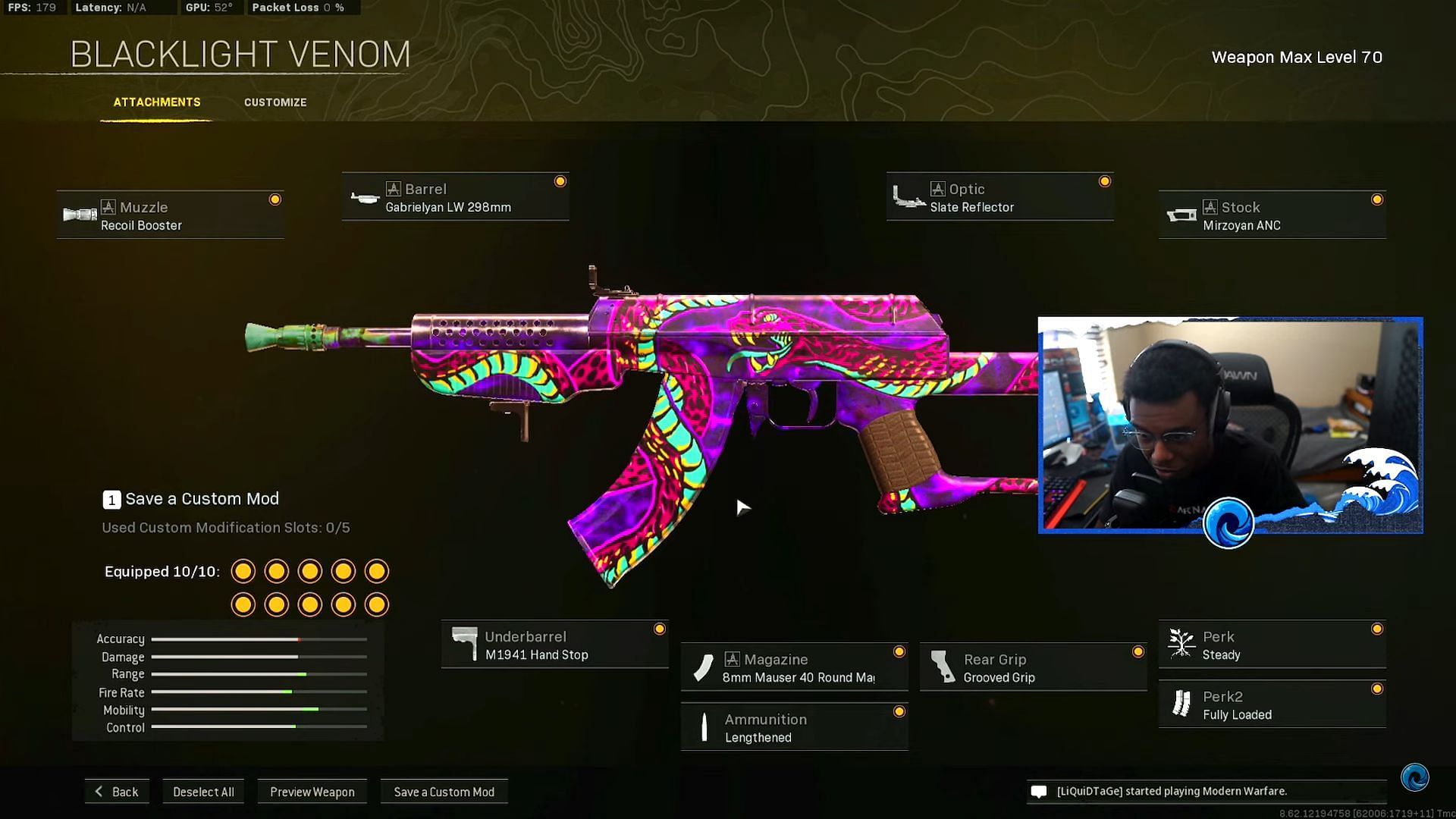 Call of Duty Warzone Vargo S SMG loadout (Image Via YouTube/TheOceaneOpz)