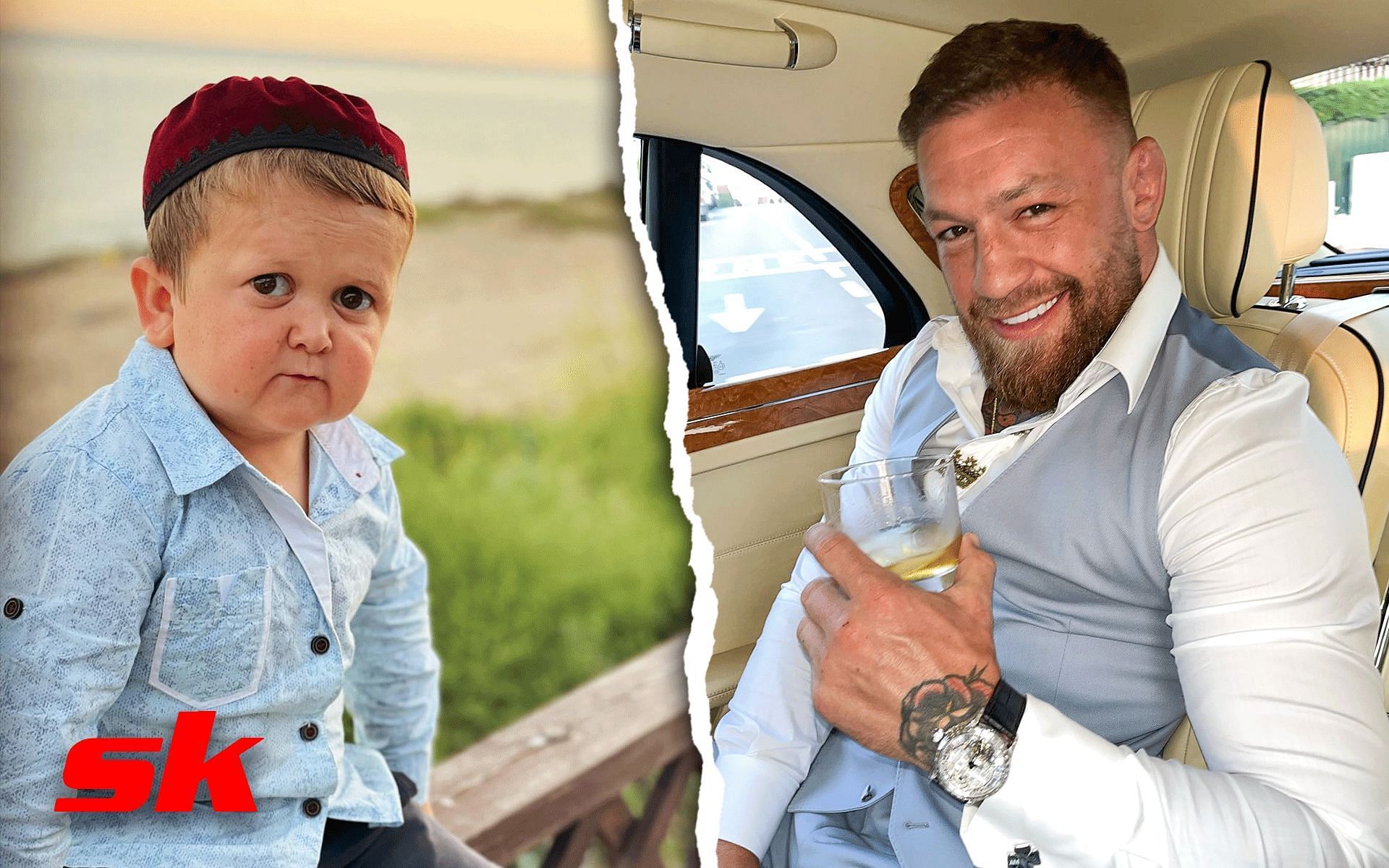 Hasbulla Magomedov (Left) and Conor McGregor (Right) [Images via @hasbulla.hushetsiky and @thenotoriousmma on Instagram]