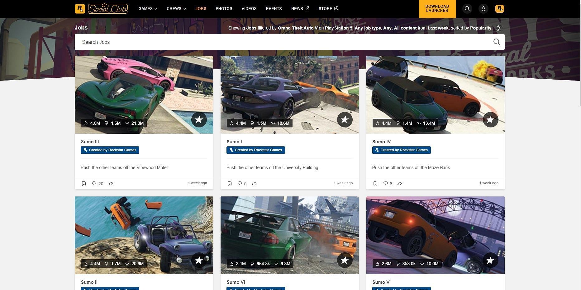 What the Rockstar Games Social Club looks like on desktop (Image via Rockstar Games)