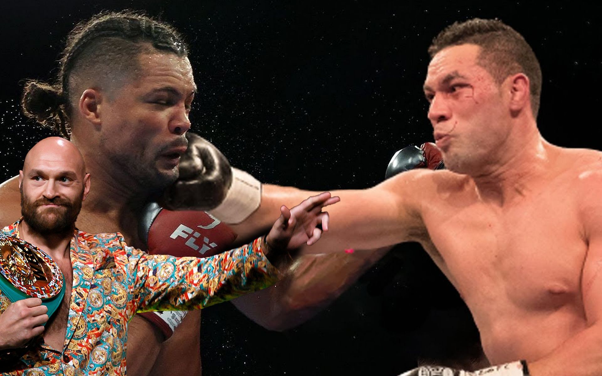 Tyson Fury, Joe Joyce, Joseph Parker (L-R), Credits:- Getty and YouTube @Boxing 200 M)