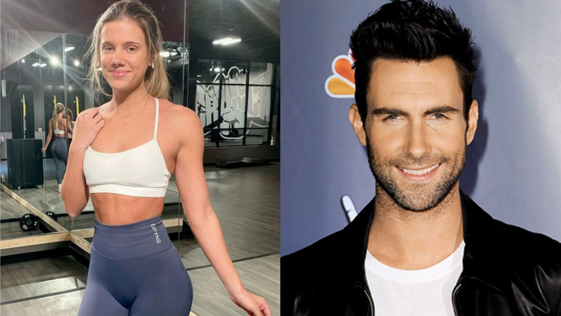 Alabama student Ashley Russell accuses Adam Levine of messaging her on Instagram (Image via ashleysfit_/Instagram and Getty Images)
