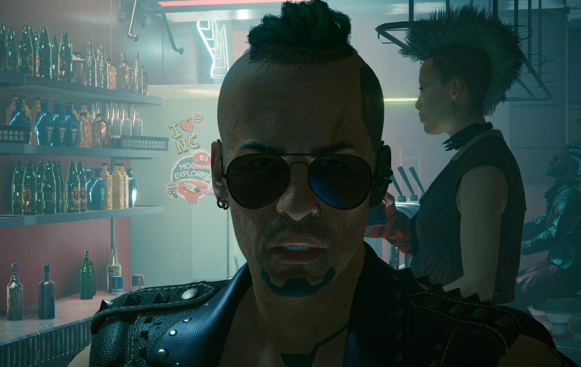 Dino Dinovic, a fixer in Cyberpunk 2077 who also owns a Bar in Downtown, Night City (Image via CD Projeckt RED)