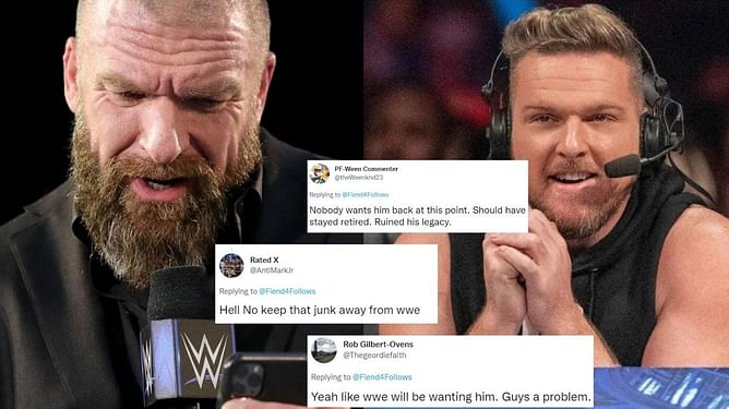 "LMAO no way in hell Hunter would do that" - Wrestling fans react to remote possibility of suspended AEW star replacing Pat McAfee on WWE SmackDown commentary