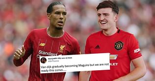 "Dutch Harry Maguire", "Pro Max version" - Fans claim Liverpool star Virgil van Dijk has been 'as bad as' the Manchester United captain this season